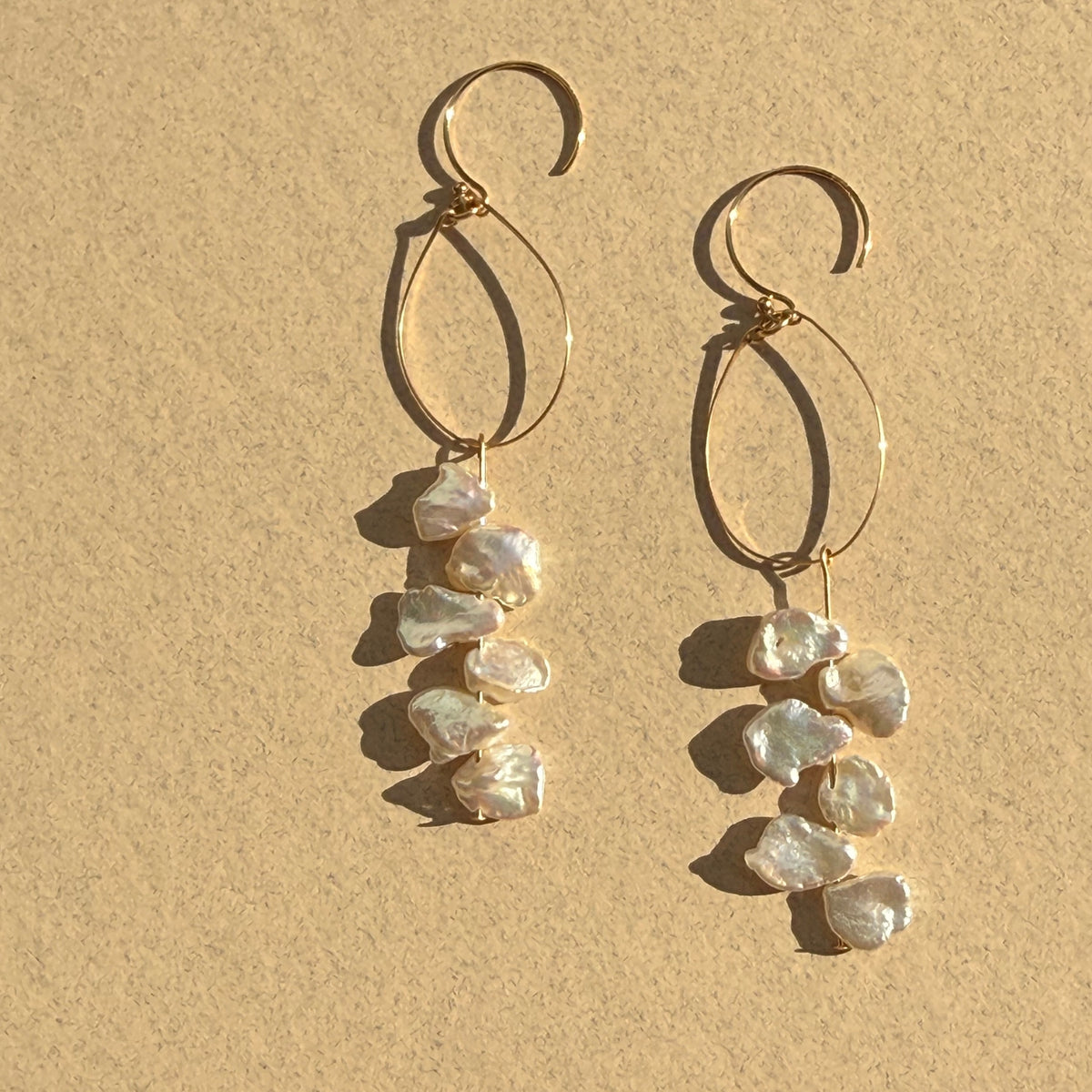 Pearl Current Earrings