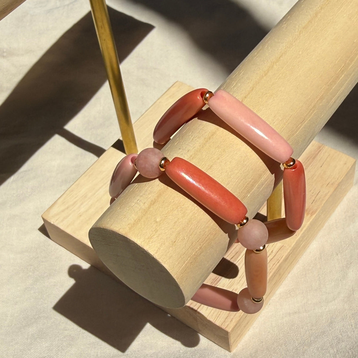 Coral Stone Bracelet