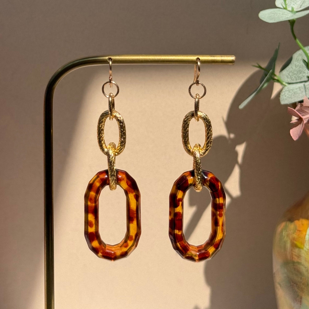 Amber Frame Earrings