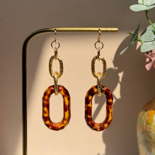 Amber Frame Earrings