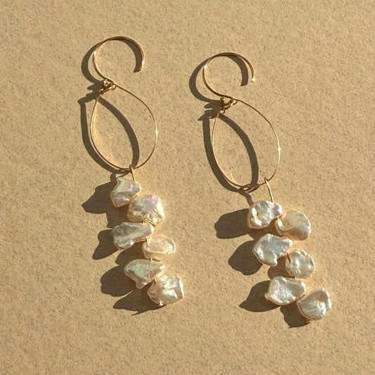 Pearl Current Earrings