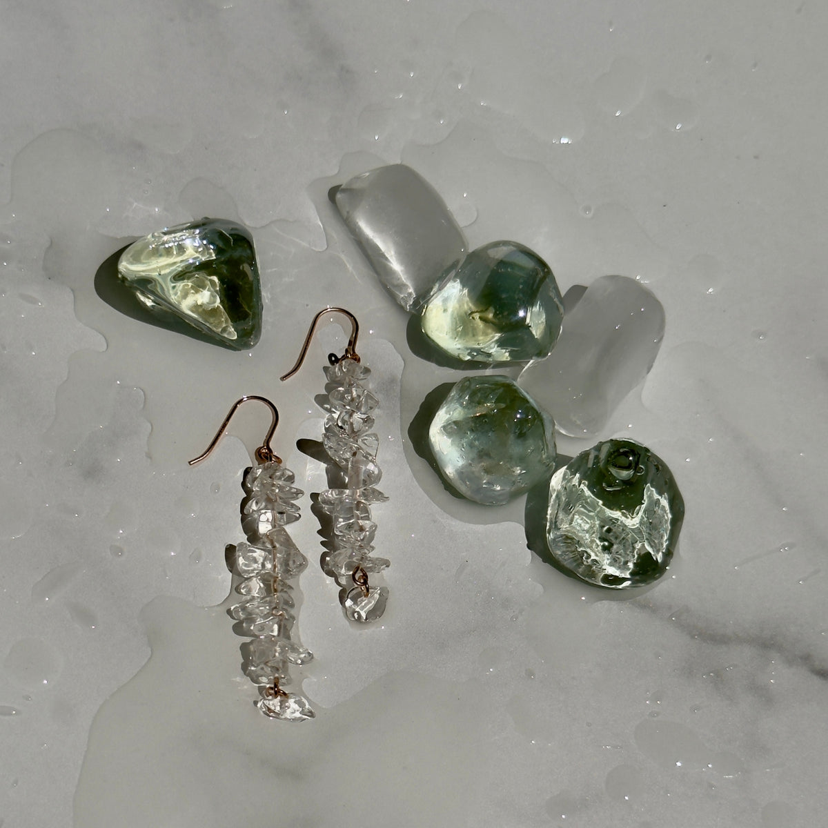 Lucent Quartz Earrings