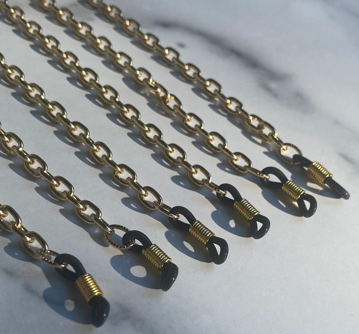 Oval Sunglass Chain - Gold