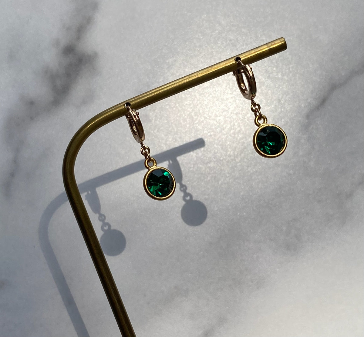 Flash Of Light Huggie Earrings