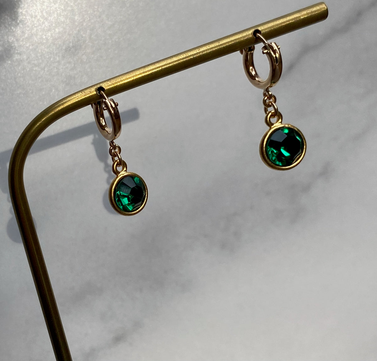 Flash Of Light Huggie Earrings