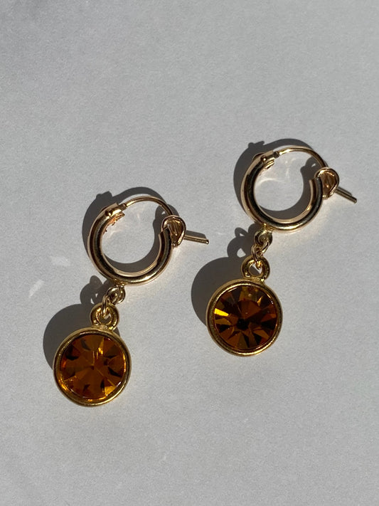 Flash Of Light Huggie Earrings