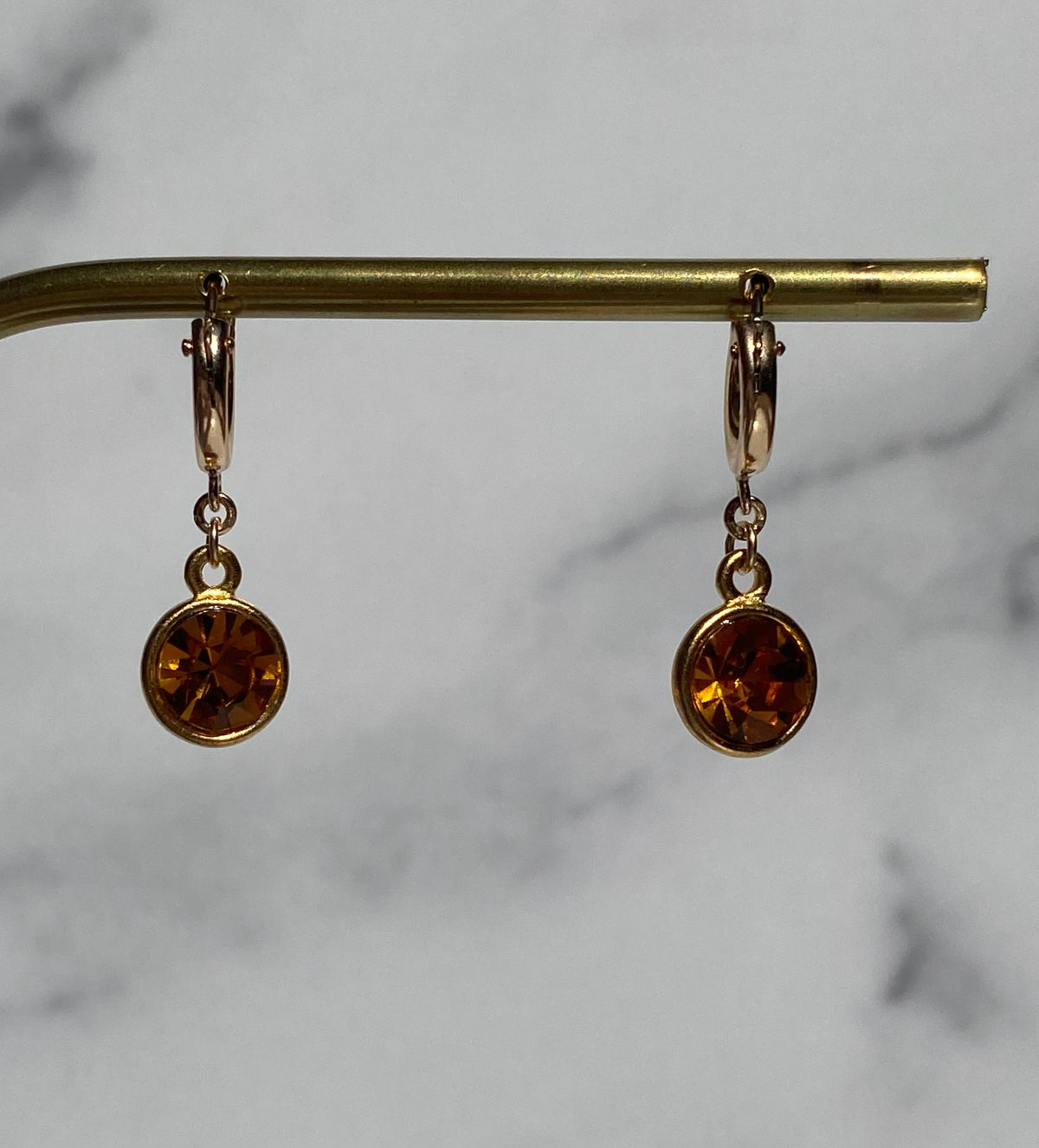 Flash Of Light Huggie Earrings