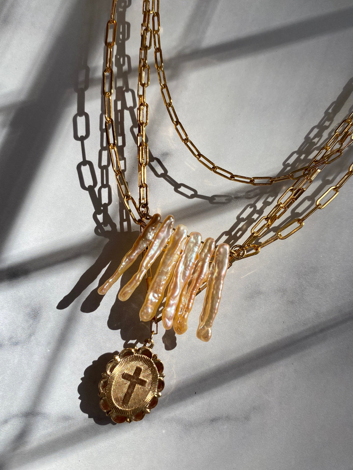 Lumen Cross Necklace